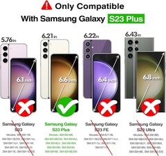 Samsung Galaxy S23 Plus Case, Slim Fit Shockproof Protective Cover, Matte Purple