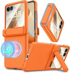 Motorola Razr 2026/2025/2024 Magnetic Case with Kickstand and Hinge Protection