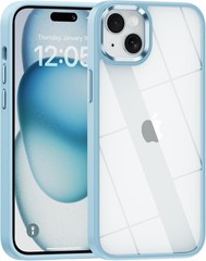 Crystal Clear Hard PC Back + Soft TPU Frame Shockproof Case for iPhone 14 Plus 6