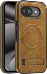 Google Pixel 10a Case PU Leather Magnetic Cover Stand Funda para Google Pixel 10