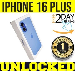 APPLE IPHONE 16 PLUS 256GB ULTRAMARINE (FACTORY UNLOCKED) 1 YR WARRANTY❖SEALED❖
