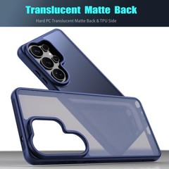 Thin TPU Shockproof Protection Case for Samsung Galaxy S26 Ultra, Matte Blue PC
