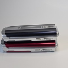 Samsung SCH-R500 CDMA – Red LOT OF 2 Flip phones Red Blue No Wires Untested
