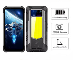 Oukitel WP100 5G Laser RangeFinder Rugged Smartphone 36GB+512G 6.8″ 33000mAh LED