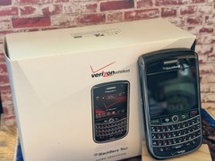 BlackBerry Tour 9630 Black+Silver (Verizon), original box, vintage phone WYSIWYG