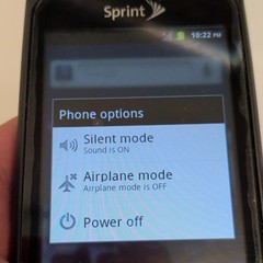 LG Optimus S Sprint Android Smartphone 3.2MP 512MB Black Used