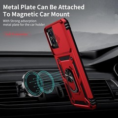 For Moto G Stylus 5G 2024 Case Built-in 360° Magnetic Kickstand/Screen Protector