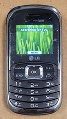 LG Octane VN530 – Brown and Silver ( Verizon ) Cellular Flip-Keyboard Phone