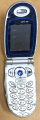 LG VX6000 – Silver and Blue ( Verizon ) Very Rare Cellular Flip Phone – Untested