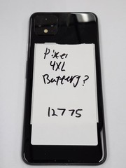 DEFECTIVE – Google Pixel 4 XL – 64 GB – Black – G020J – Unknown – 12775