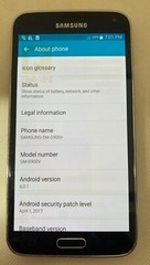 Samsung Galaxy S5 SM-G900V 16GB Charcoal Black Verizon Unlocked Smartphone Good