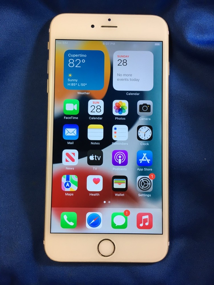Apple iPhone 6s Plus Fully Unlocked 128GB Gold 100% BH Model A1687 (q2s)