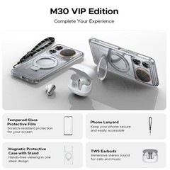 DOOGEE M30 4G LTE Rugged Phone Android 16 Waterproof TWS Earbuds Large Speaker