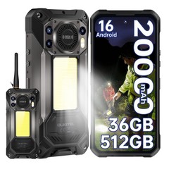 2026 OUKITEL WP61 PLUS 5G Rugged Smartphone 36GB+512GB DMR Walkie-Talkies
