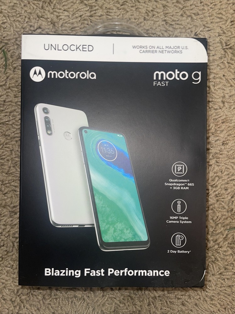 Motorola Moto G Fast Unlocked (32GB) – White Open Box