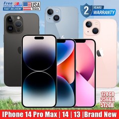 New Apple iPhone 13/iPhone 14/14 Pro Max Factory Unlocked GSM CDMA Smartphones
