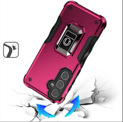 Samsung Galaxy A36 A56 Case 5G Dual Layer Protective Heavy Duty Phone Cover Red