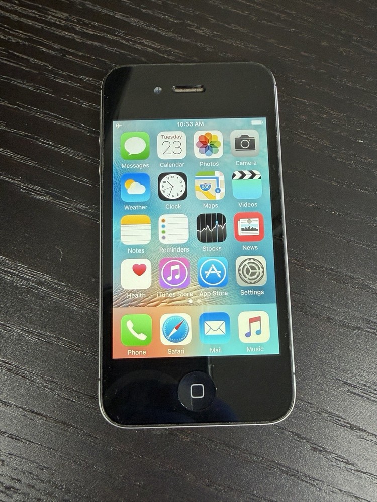 Apple iPhone 4s 16GB Black AT&T A1387 iOS 9.3.6 GRADE B FULLY FUNCTIONAL