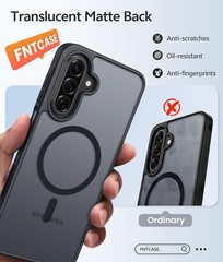 Matte Translucent Military Grade Protection Case for Galaxy A17/A16 5G – Black