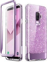 Samsung Galaxy S9 Plus Case Bling Sparkle Full-Body,Built-in Screen Protector