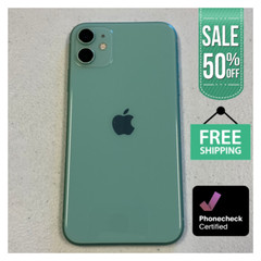Apple iPhone 11 64GB/128GB Very Good – Black, Yellow, Green, Verizon, T-Mobile