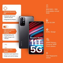 Xiaomi Redmi Note 11T 5G 128GB Matte Black 6GB RAM Fast Charging
