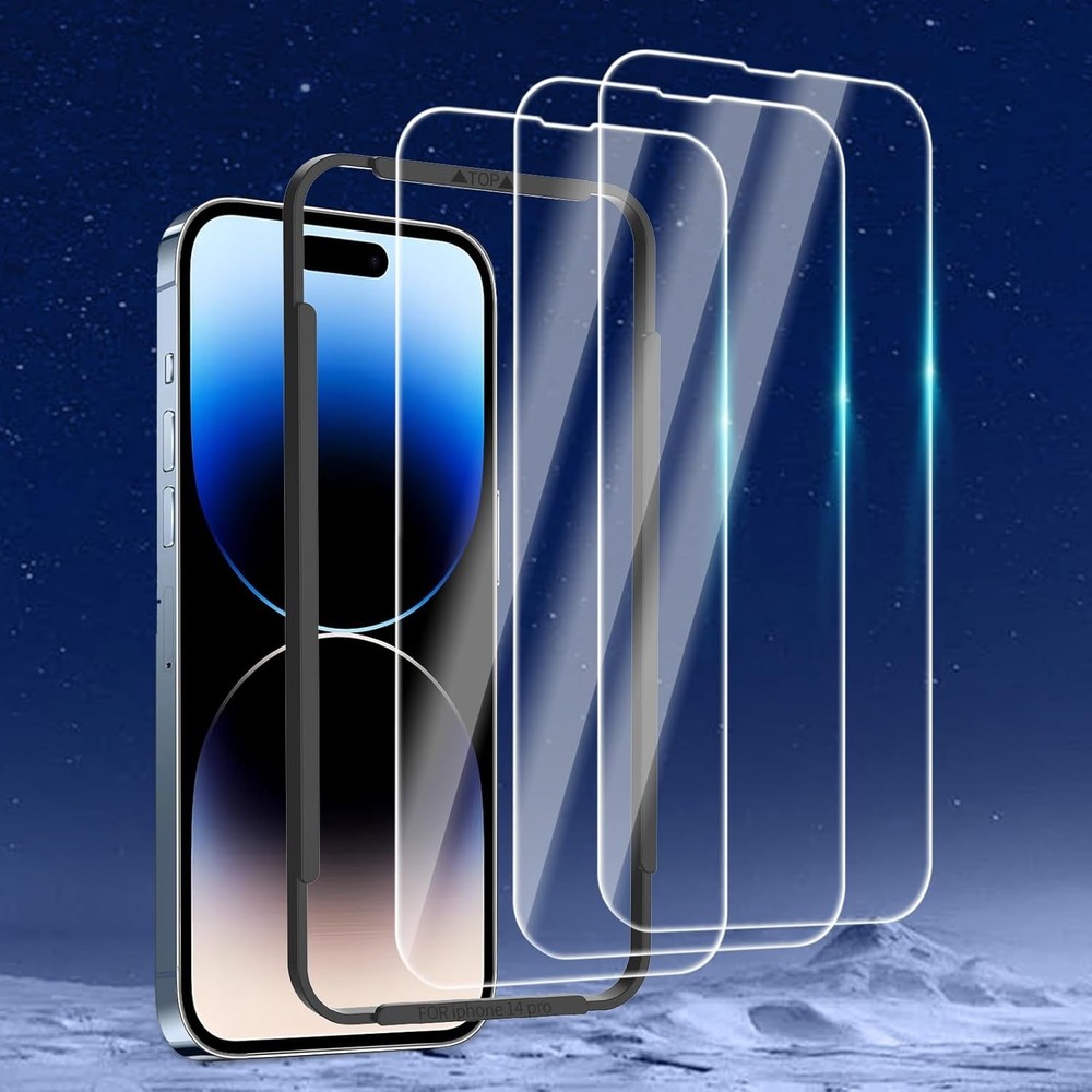 3PCS Screen Protector for iPhone 14 Pro Max 6.7 Inch Tempered Glass Ultra Resist