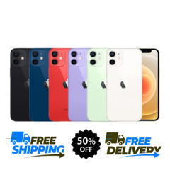 Apple iPhone 12 64/128GB 5G Unlocked Verizon ATT Dual SIM (Nano‑SIM/eSIM)