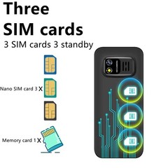 SERVO BM5310 Mini Phone, 3 SIM, Auto Call Recorder, Bluetooth, 1.3 Display