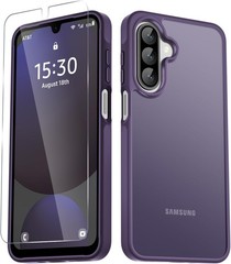 Samsung Galaxy A17 5G Case, Matte Phone Case with Screen Protector, Dark Green
