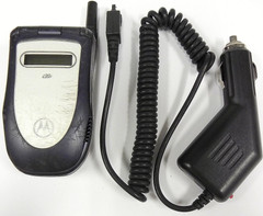 Motorola i series i90c – Blue and Silver ( Nextel ) iDEN PTT Flip Phone -Bundled
