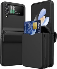 Samsung Z Flip 3 & Z Flip 4 Universal Case with Hinge Protection, Black