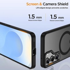 Samsung Galaxy S23+ Plus Case, Shockproof Phone Case with Built-in Invisible Sta