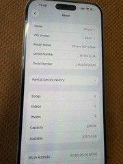 Broken Unlocked Apple iPhone 16 Pro Max 256GB Screen been replaced cracked back