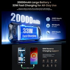 5G 4G FOSSiBOT F115 Ultra Thermal Imaging AI Rugged Phone Android 16 Rangefinder