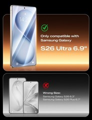 Samsung Galaxy S26 Ultra Screen Protector 2PCS, 9H Anti-Scratch Glass, Smooth To