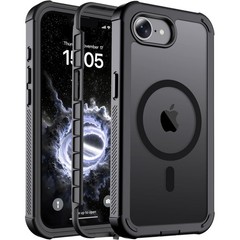 Magnetic for iPhone 17e Case & iPhone 16e Case, Heavy Duty Protection 6.1”-Blac