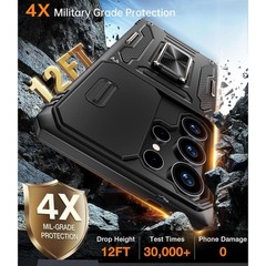 For Samsung Galaxy S25 Ultra Case w/ Military Grade Protective Cover & Kickstand