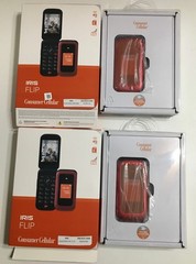 Wholesale Lot 2 IRIS flip phones SH3320 Consumer Cellular with codes