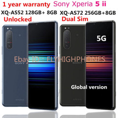 Unlocked Sony Xperia 5 II XQ-AS52(128GB) XQ-AS72(256GB) Dual SIM 6.1″ All Colors