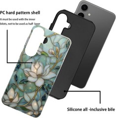 Samsung Galaxy S24 Case, Glossy All-Round Protection Shockproof TPU Cover, Vinta