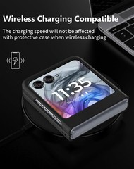 Thin Hard Matte Polycarbonate Phone Case for Motorola Razr 2024/2025/2026 – Blac