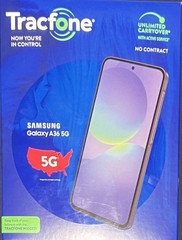 Tracfone Samsung Galaxy A36 5G 128GB + 1 YR Service Unltd Min/Txt/Data, 180GB HS