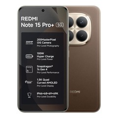 Xiaomi Redmi Note 15 Pro Plus 5G Unlocked | 6500mAh Battery |200 MasterPixel OIS