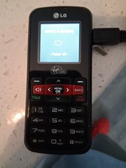 LG 101 / VM101 – Black and Silver ( Virgin Mobile ) Rare Cellular Phone