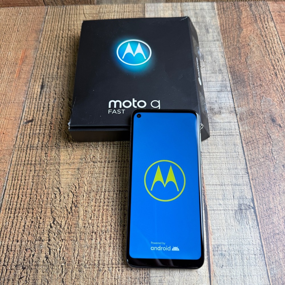 Motorola Moto G Fast XT2045-3 Cellphone (White 32GB 3GB) Boost Mobile EUC