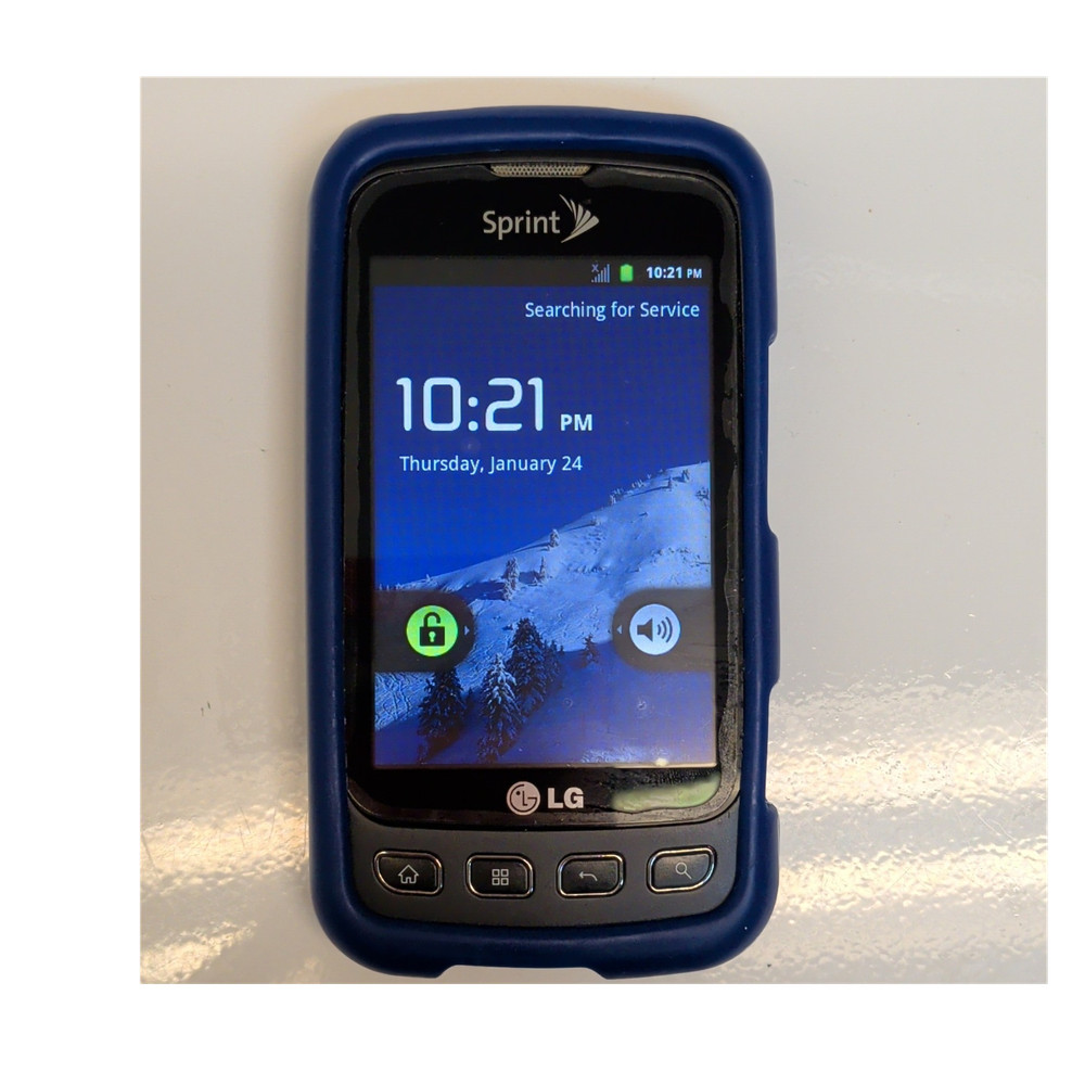 LG Optimus S Sprint Android Smartphone 3.2MP 512MB Black Used