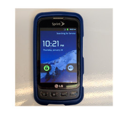 LG Optimus S Sprint Android Smartphone 3.2MP 512MB Black Used