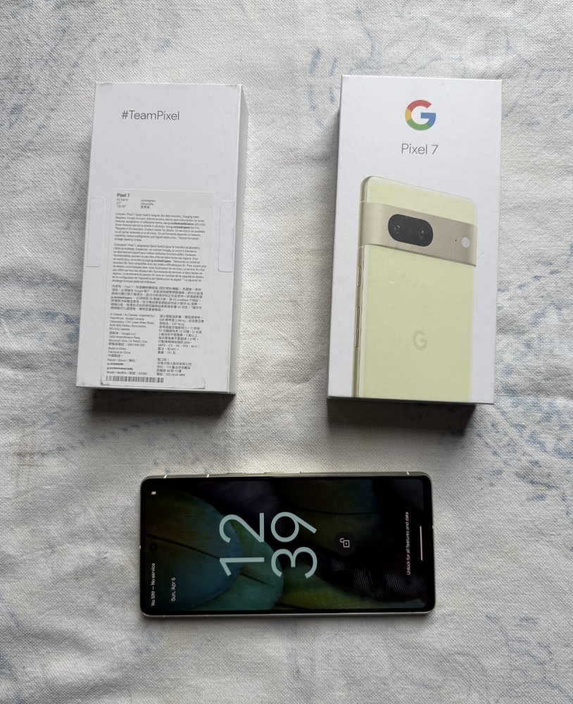 Google Pixel 7 128GB Unlocked 6.3″ 50MP WiFi NFC 5G LTE Lemongrass