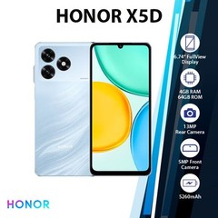 (New) HONOR X5d Unlocked Android Cell Phone (4GB+64GB/BLUE/Dual SIM/Octa Core)